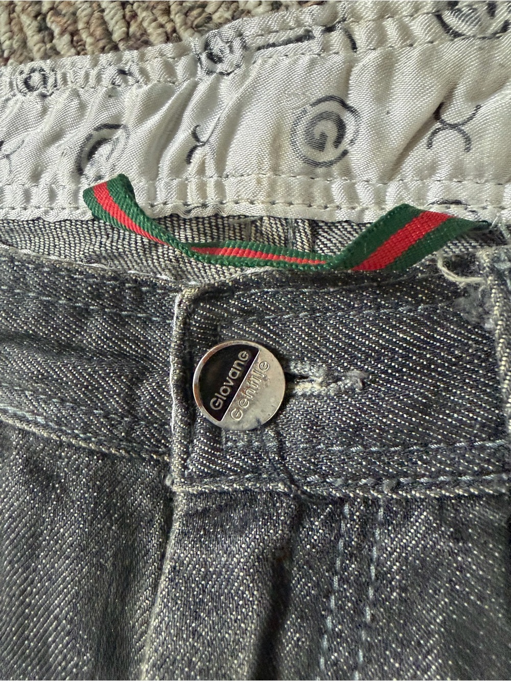 Men's Washed Charcoal Straight Jeans - Casual Everyday Style - Picture 3 of 5
